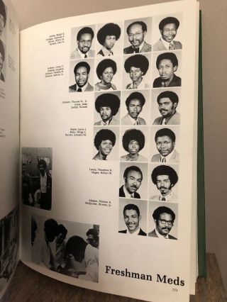 Meharry Medical College 1974 Yearbook Nashville TN African American Black School 5