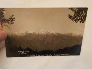 1914 Real Photo Posrtcard Old Baldy Mt.  San Antonio