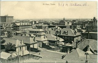 Vintage Postcard,  Texas,  El Paso - - Pc107