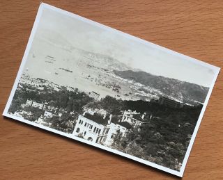 1925 Photo Post Card Of Hong Kong: Causeway Bay/victoria From The Peak