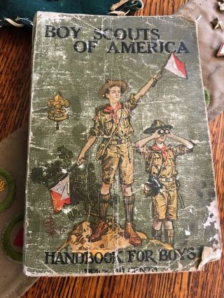 Vtg Boy Scouts Of America Handbook For Boys 1916? Paperback Linen Cover