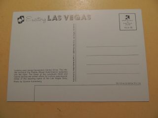 Landmark & Paddlewheel Casino Hotels Las Vegas Nevada vintage postcard aerial 2