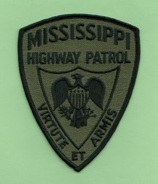 C35 Mississippi Highway Patrol Swat Srt Od Grn Police Patch Agent Sp Mshp Dps