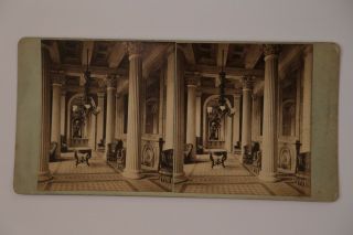 1860s Washington D.  C.  Stereoview Marble Room Capitol Building