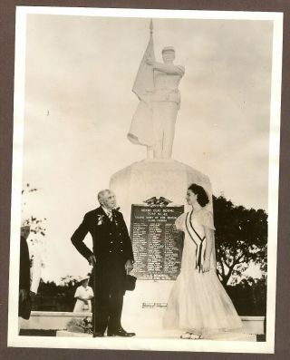 1939 Press Photo Union Civil War Veteran At Monument Dedication In Miami G.  A.  R.