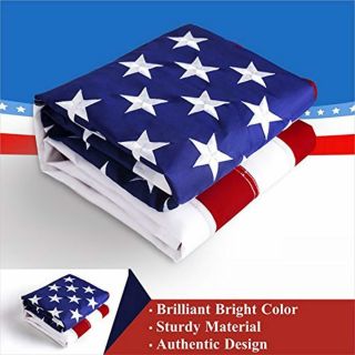 American Flag 4 x 6 Feet Tough Tex The Strong Long Lasting US Nylon Flag USA 6