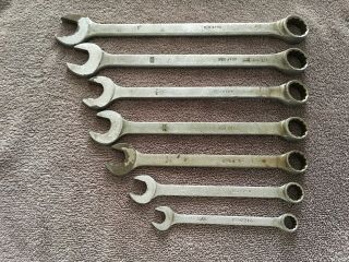 Vintage P&c Combination Wrench Set Sae 8 Piece 1/2 " - 1 " Usa