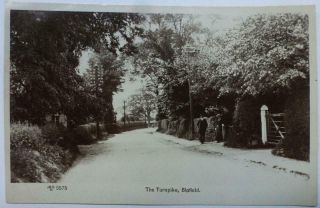 Norfolk Real Photo Postcard Blofield - The Turnpike