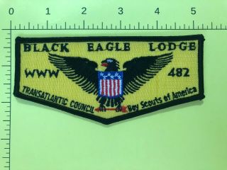 Black Eagle Lodge 482 S14 Transatlantic Council Standard Flap 1997