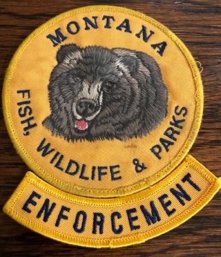 State Of Montana Department Of Fish,  Wildlife & Parks Uniform Patch