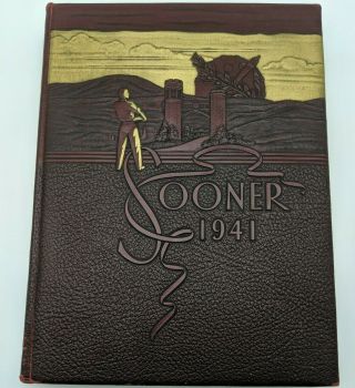 1941 Ou University Of Oklahoma " The Sooners " Yearbooks/annuals Vol 37