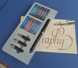 Sheaffer Calligraphy Pen With 3 Nibs