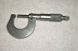 Vintage Starrett 0 – 1” Stainless Steel Micrometer W/carbide Faces T1230rl