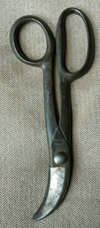 Vintage Henry Boker Tin Snips.  Curved Cutter