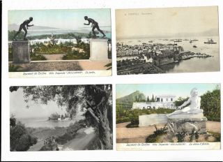 Greece Corfu Corfou 13 Vintage Postcards