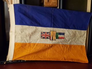 Old Vintage Flown South African Flag - 34x23