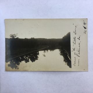 Peterson,  Ia,  Iowa,  Rppc,  Little Sioux River,  Real Photo Postcard