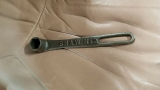 Very Rare Vintage Antique Shaw No.  2 Socket Wrench