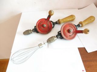 Found 2 Vintage English No Q10 And Q12 Whisk Hand Drills