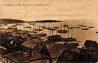 Ships A Glimpse Of The Waterfront Lunenburg Nova Scotia Ns 1403