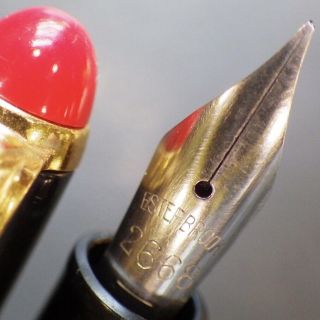 Black Red Kohinoor 3060 Piston Fountain Pen Renew 2668 M Nib 2 Stylopoint