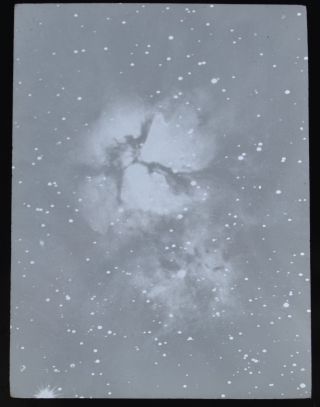Magic Lantern Slide Photo Astronomy Trifid Nebula Sagittarius