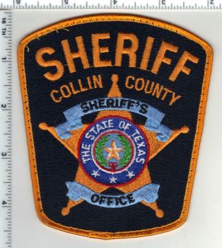Collin County Sheriff (texas) 3rd Issue Uniform Take - Off Shoulder Patch