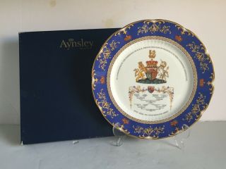 Aynsley China Prince William To Catherine Middleton British Royal Marriage Plate