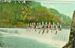 Easton Pa The Boys On The Bushkill Park Dam