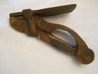 Antique Adze Hand Made Blacksmith Marked Woodworkers Cooper 