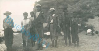 Crete Grandes Bay Cretian People Taken By Officer Hms Ramillies 1931
