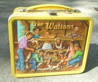 Graphic Old The Waltons Tv Series Aladdin Lunch Box