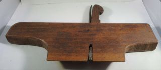 Antique Hand Tool Modified Wooden Molding Side Rabbet Plane Joiner 4