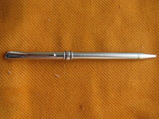 Vintage Aurora Marco Polo Stainless Steel Ballpoint Pen