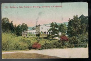 Antique 1910 Mechanics Building University Of California At Berkeley Postcard