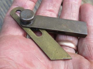 Vintage Machinist Mini Bevel Gauge Woodworking Tool Universal Angle Not Starrett