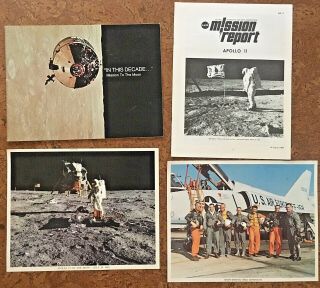 1969 Apollo 11 Moon Landing Nasa Mission Report,  Photos,  & More Originals