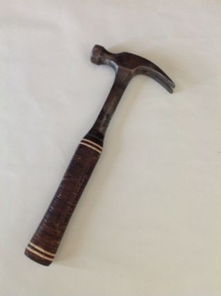Vintage Estwing 20 Oz.  Framing Hammer With Tight Leather Handle