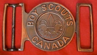 Vintage Boy Scouts Canada “be Prepared” Belt Buckle - 80x40mm - - Ncc