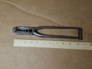 Vintage Antique M.  Klein & Sons 6 Hole Lineman Wire Splicing Crimping Tool