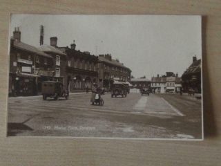 Dereham Market Place Rare Postcard Posted 1930 R/p See Photos Estate Cleared