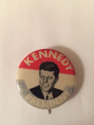 John F.  Kennedy JFK 1960 Campaign For President Pin Back Button Large and small 4