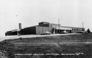Real Photo Postcard Crawford County Hospital In Denison,  Iowa 122218