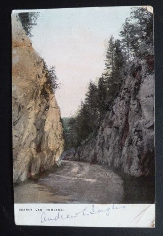 Vintage Postcard,  Skaret Ved,  Homledal,  Norway - Posted 1906