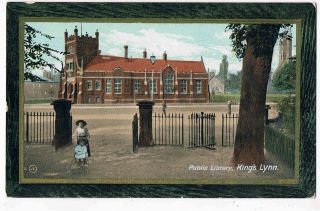 Norfolk - Cpc - The Public Library,  Kings Lynn,  1900s