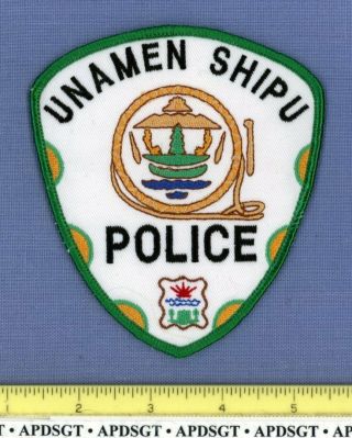 Unamen Shipu First Nations Indian Tribe Canada Sheriff Tribal Police Patch