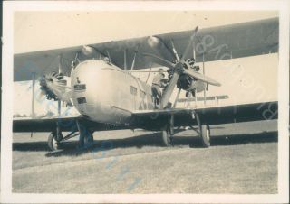 Vickers Valentia Raf Transport Aircraft Front View At Seletar Air Station 1930 