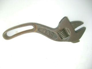 Vintage B & C (bemis & Call) Curved " S " Shape Adjustable Wrench,  8 Inch