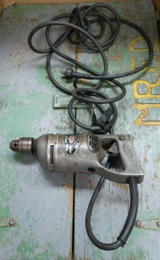 Vintage Sioux 1/4 " Special Duty Electric Drill Cat No.  1480 Runs