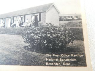 Real Photograph Postcard - Post Office Pavillion Kent Sanatorium Topographical